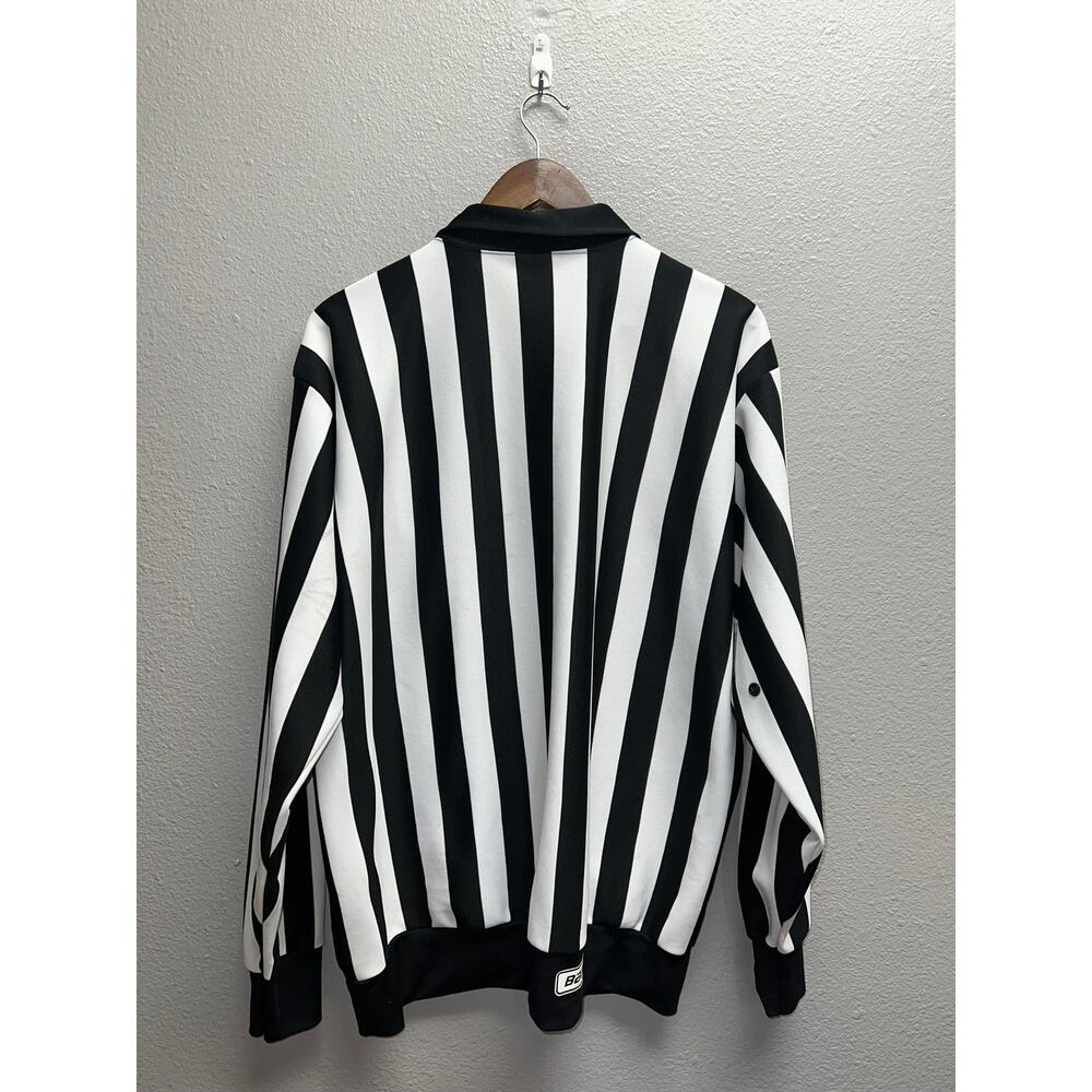 Vintage USA Hockey Referee Jersey Official Black White Long Sleeve 98 90s VTG XL - Picture 9 of 12